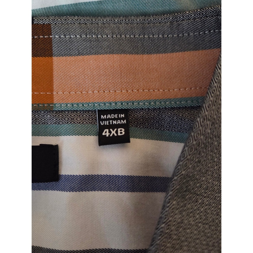NWT Murano long sleeve shirt Men's size 4XB Big Colorblock Button up - Picture 6 of 10